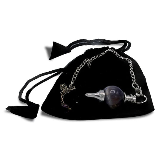 Kristallpendel Amethyst & Metall – poliert zum Pendeln & Schutz