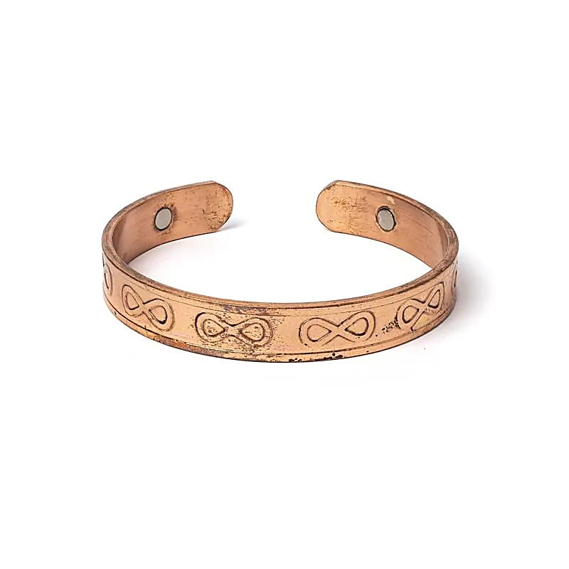 Copper Bracelet with Infinity Symbol & Magnets | Energy Balance