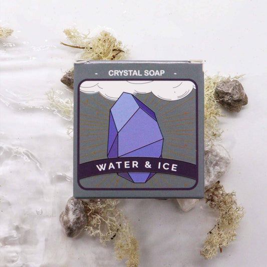 Crystal Elemental Soap Water – Handmade with Hidden Crystal for Cleansing & Peace