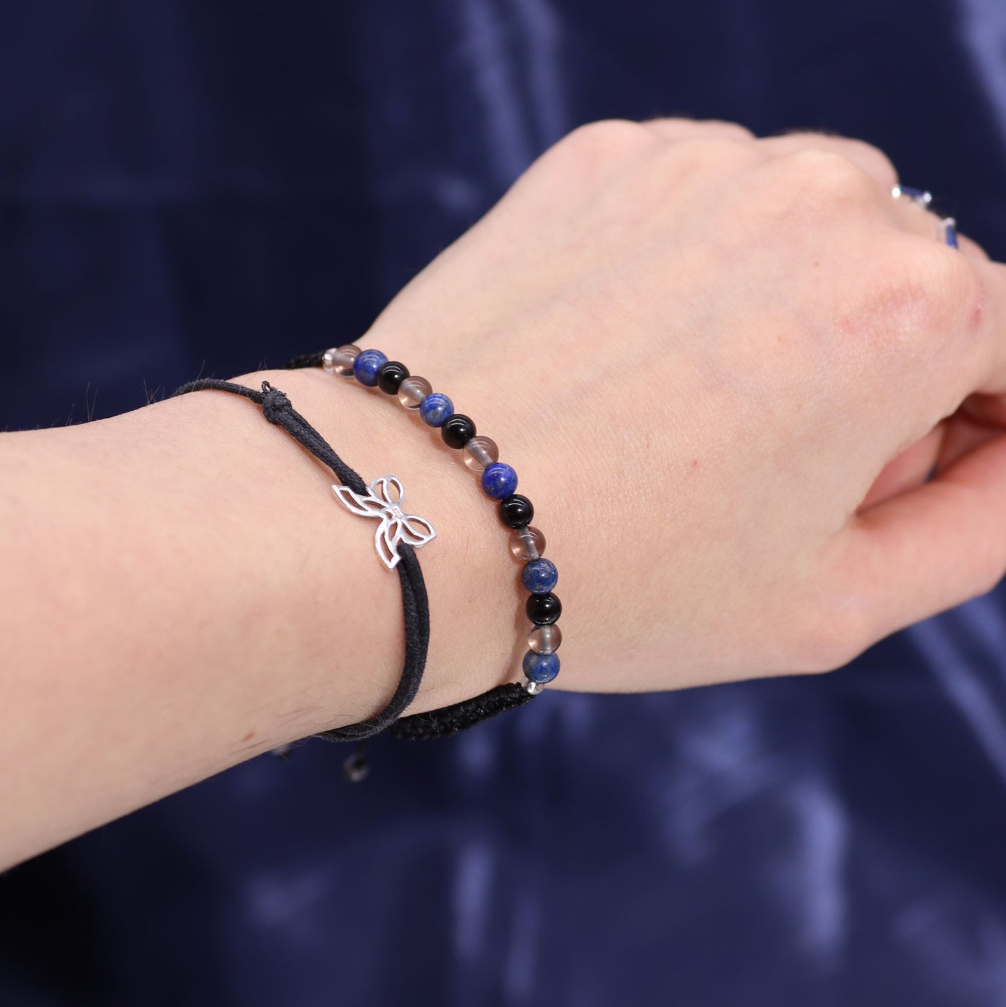 Zodiac Kristalle Kerze mit Edelstein-Armband | Skorpion — Intensität & Transformation