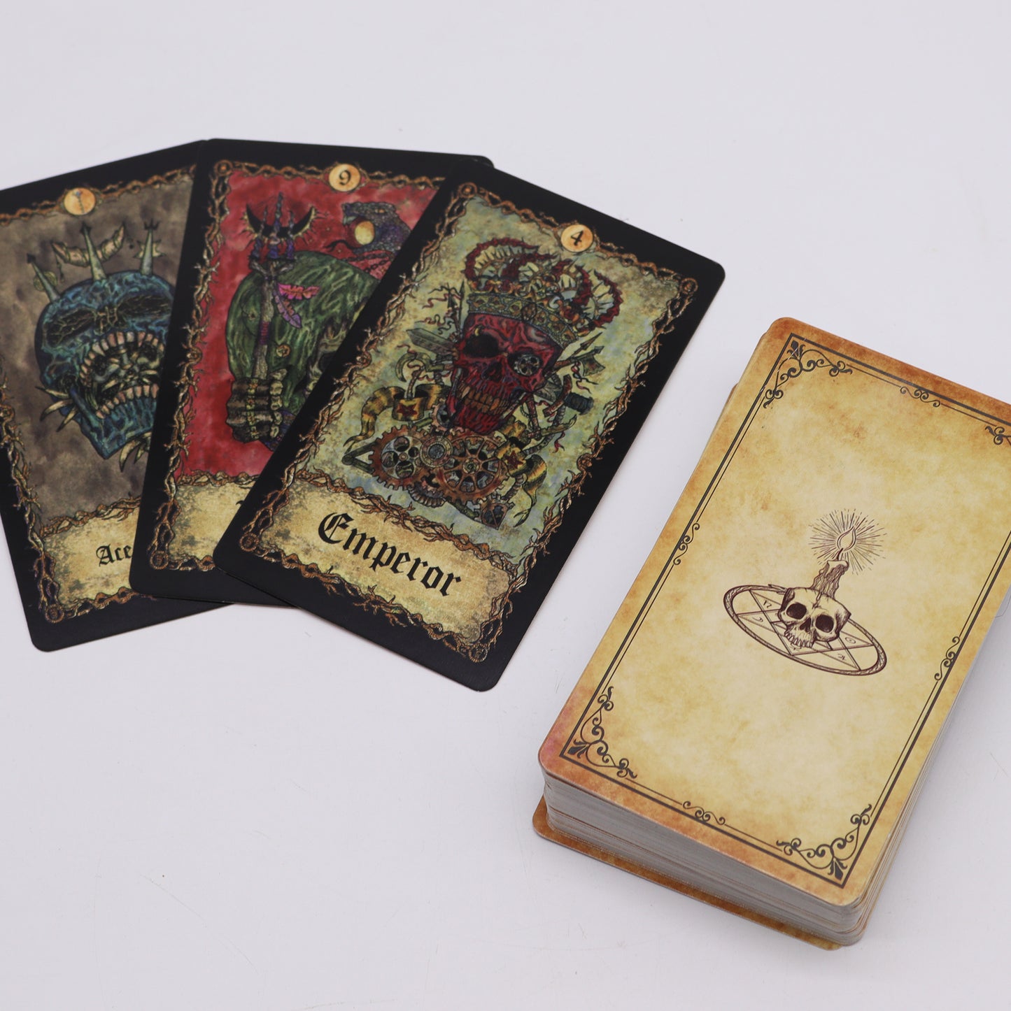 Requiem Arcana Tarot Cards with Guidebook – Gothic Tarot Deck 78 Cards