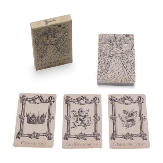Das Zauberbuch-Orakelkarten | Hexerei Deck | Vintage Okkult-Stil