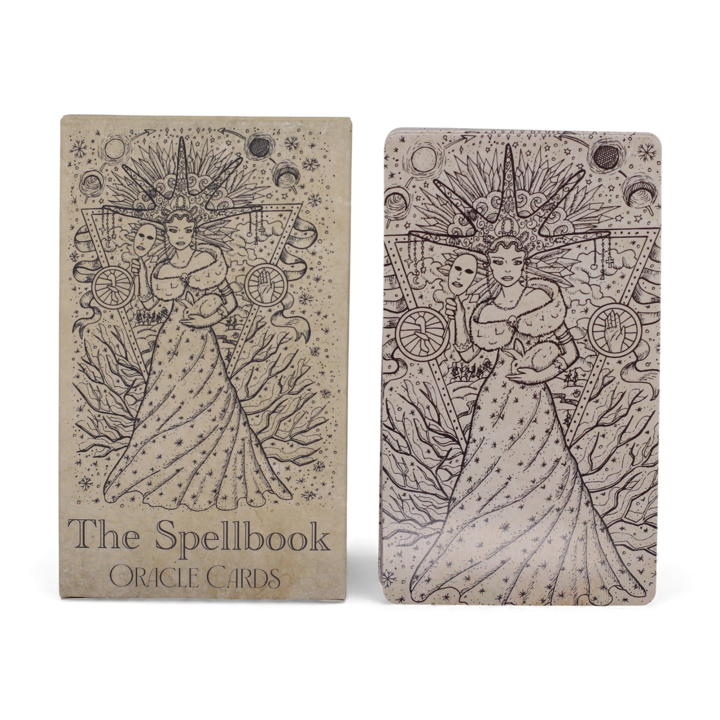 The Spellbook Oracle Cards | Witchcraft Deck | Vintage Occult Style