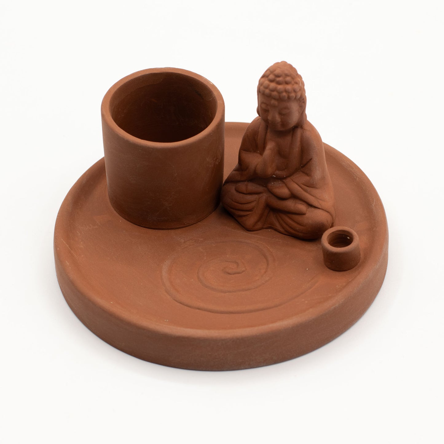 Buddha Incense Holder Terracotta | Ceramic Incense Plate | Amstercharmed