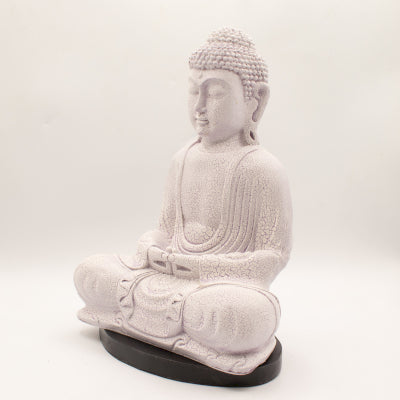Meditations-Buddha-Lampe Lavendel Crackle - Ovaler Ständer