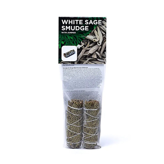 Weißer Salbei Smudge mit Wacholder | 2er Set (S) | Amstercharmed