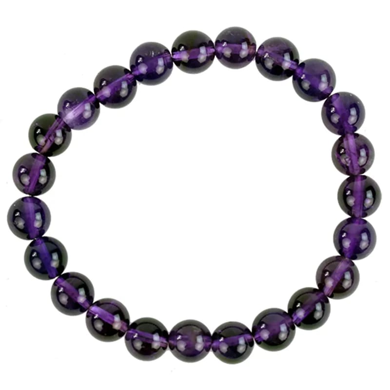 Amethyst bracelet Bead diameter cm ±0.8