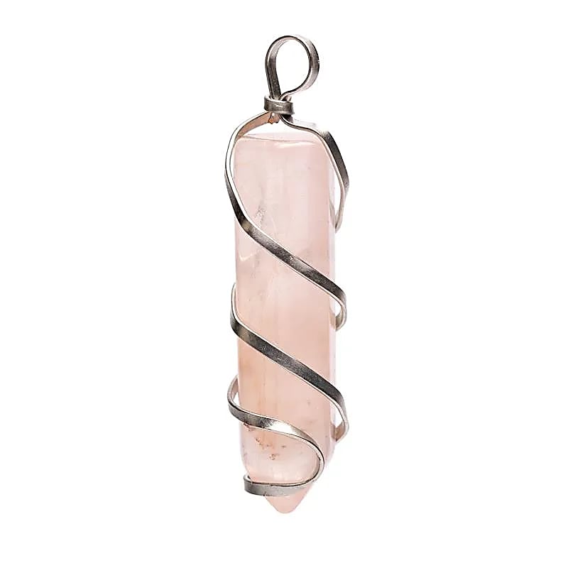 Rose Quartz point pendant