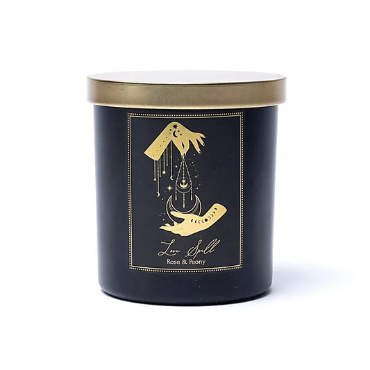 Manifestationskerze Love Spell im Glas mit Deckel