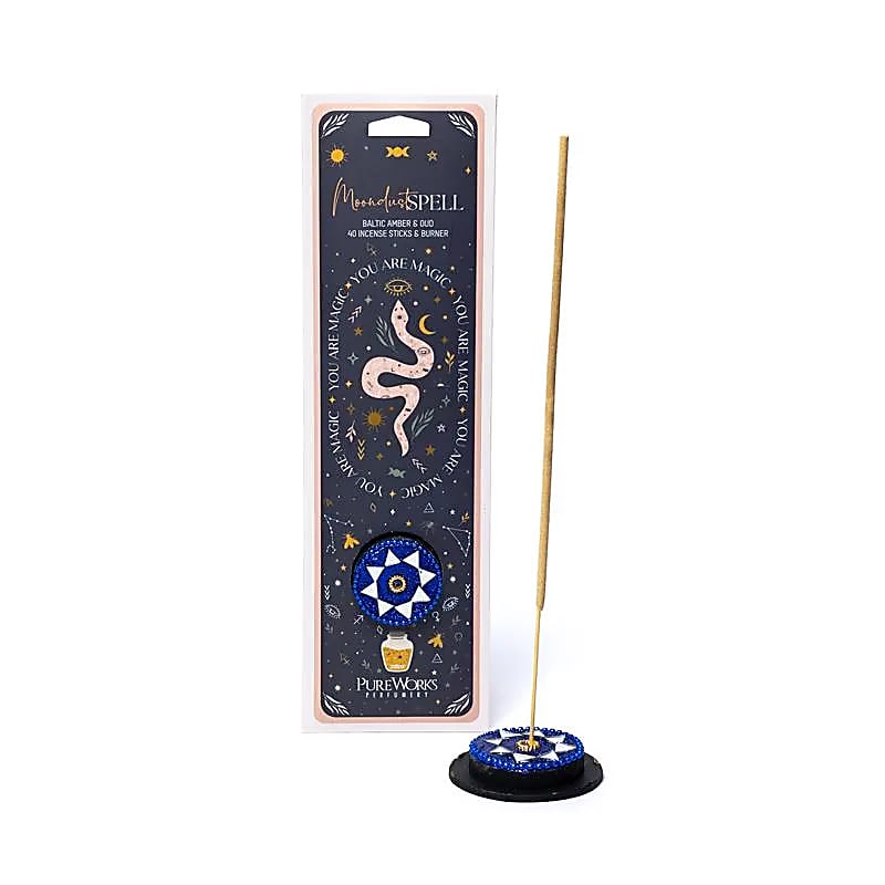 Incense Celestial Magic Moondust Spell + incense burner