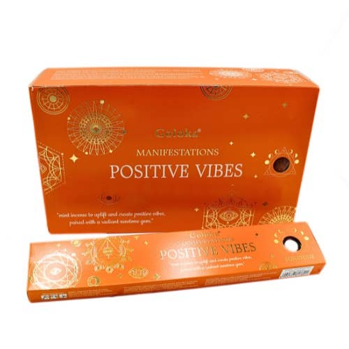 Goloka Manifestation Positive Vibes Incense with Gemstone
