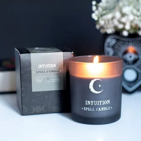 Intuition Spell Candle met Jasmijn & Witte Salie