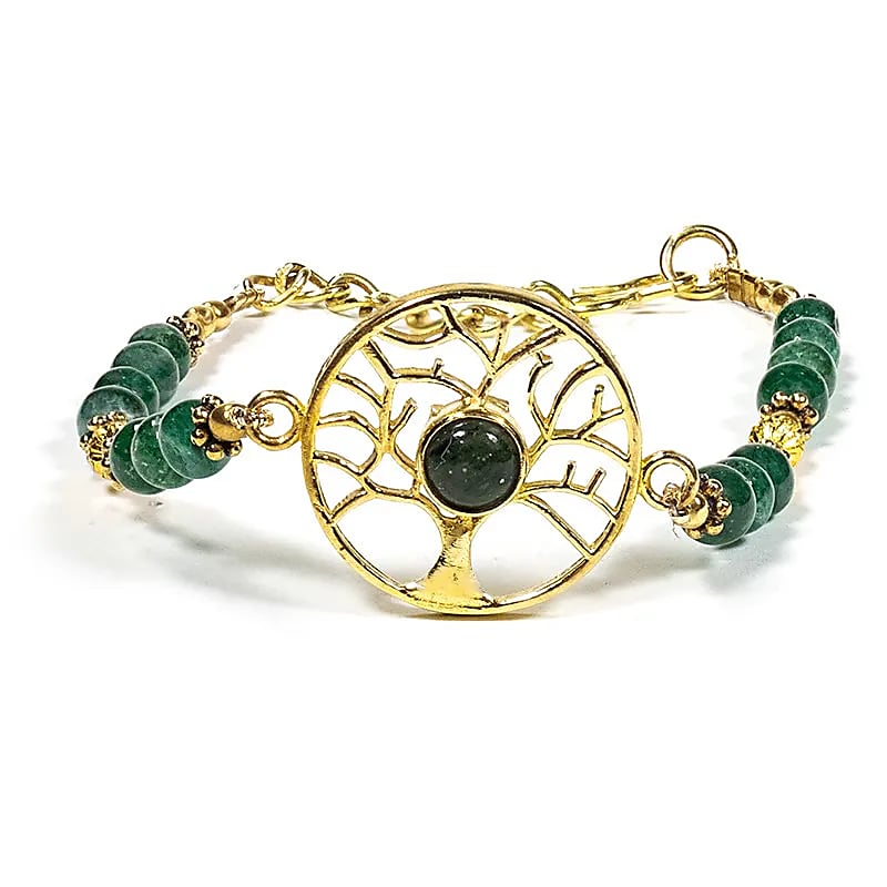 Tree of Life Bracelet with Green Aventurine | Spiritual Jewelry