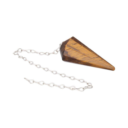 Faceted Tiger's Eye Pendulum