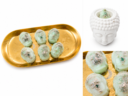 Life Loves Me™ Luxe Buddha Hoofd Wax Melts voor Geluk, Voorspoed & Positieve Energie