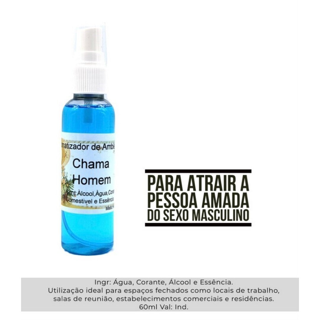 Spray Místico Chama Homem – Mystieke Ruimtespray voor het Aantrekken van een Man 60ml
