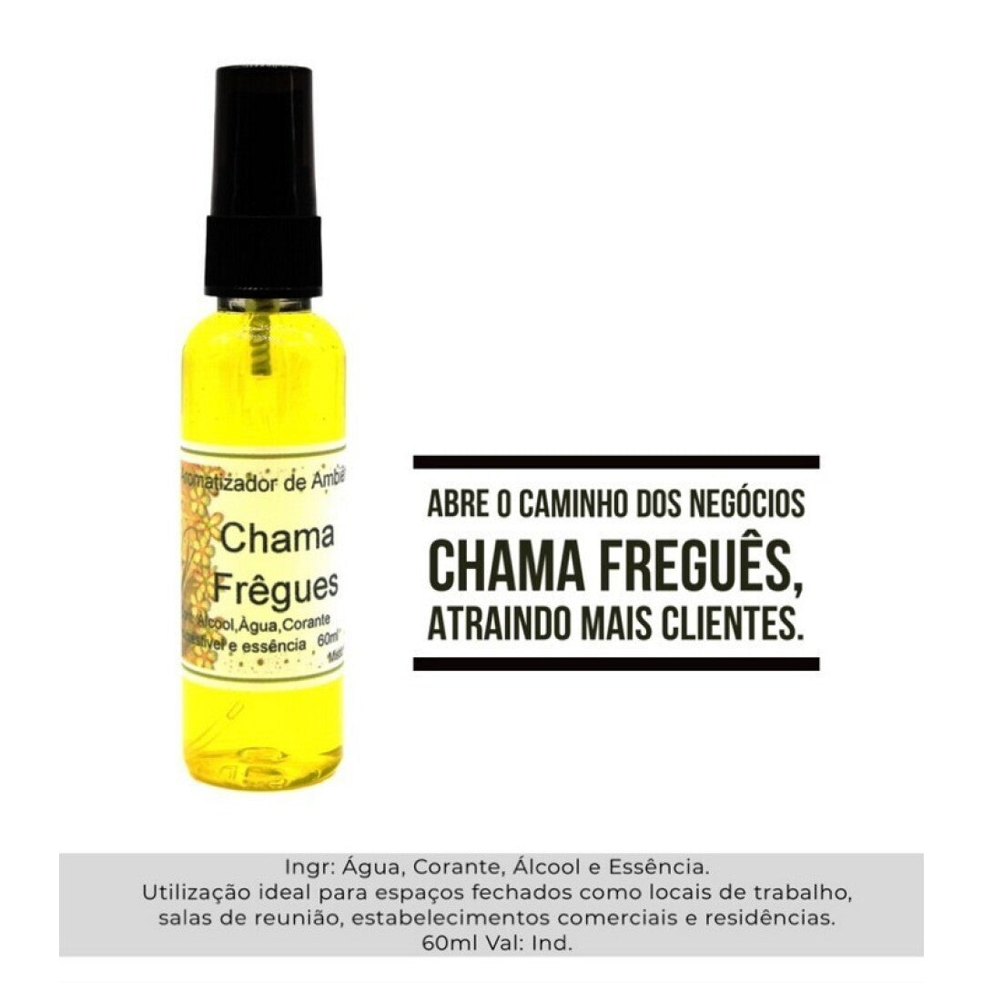 Spray Místico Chama Freguês – Mystieke Ruimtespray voor het Aantrekken van Klanten 60ml