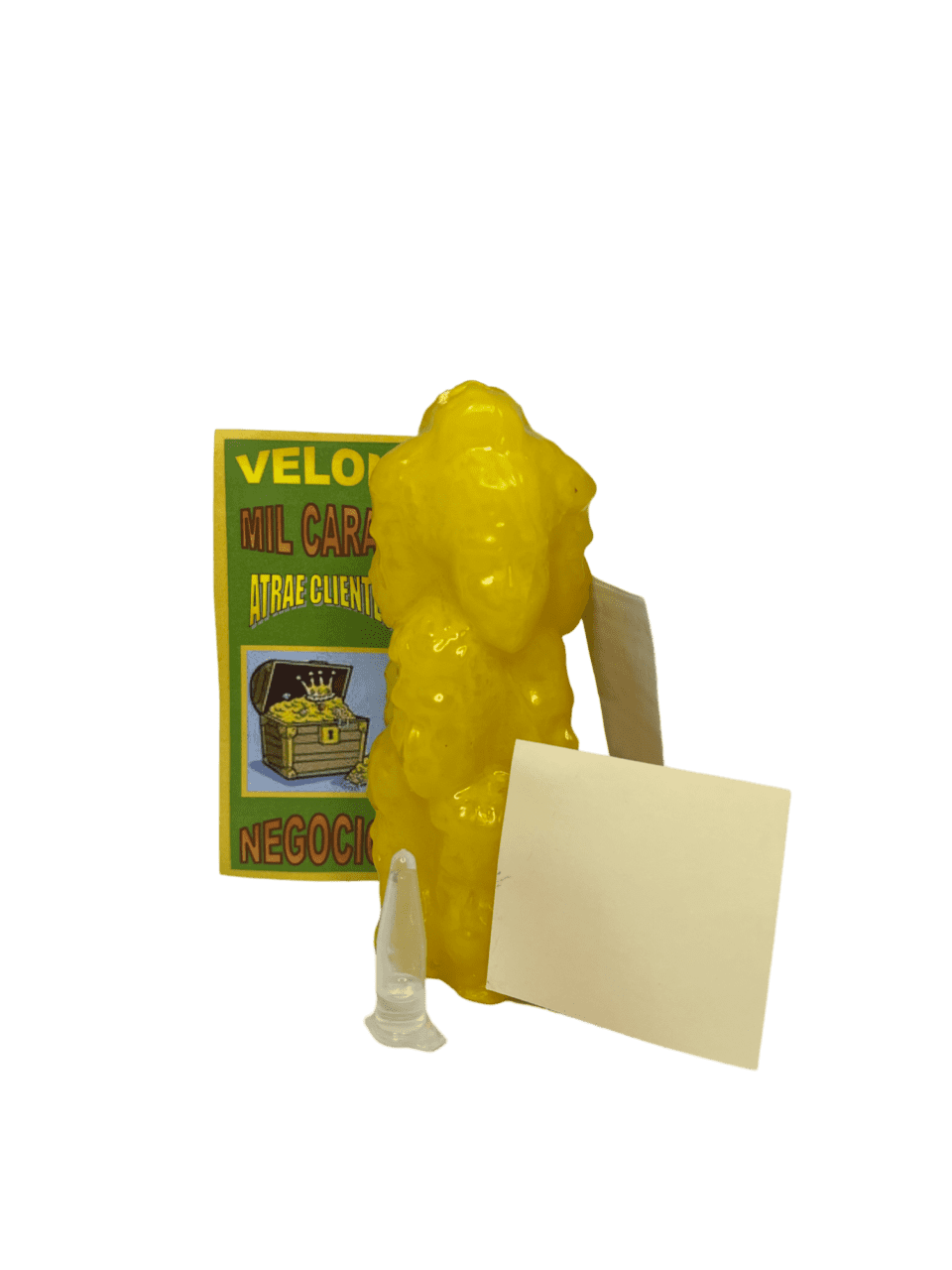 Velón Mil Caras Amarillo – Gele Kaars voor Succes & Mentale Helderheid