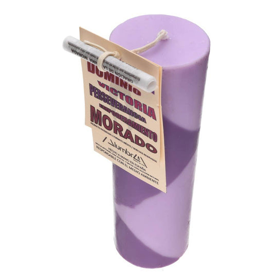 Handmade Soy Candle – Purple & Confidence