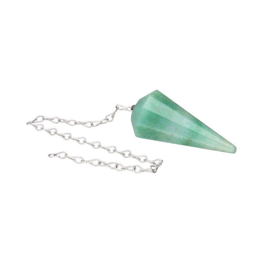 Polished Green Quartz Pendulum