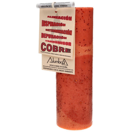 Handmade Colored Soy Candle – Copper & Determination