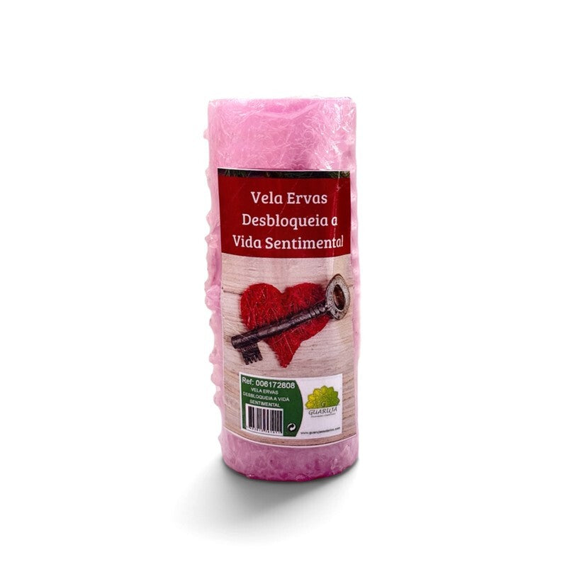 Kruidenkaars Emotionele Balans – 14 × 6 cm