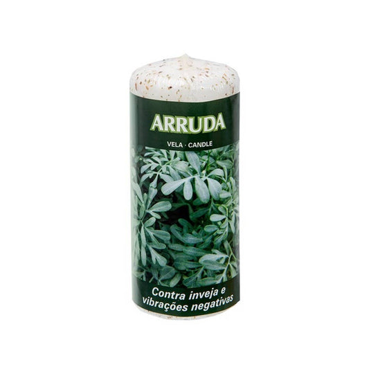 AUM Pillar Candle Arruda (Rue) 4.8x12cm — Protection & Cleansing
