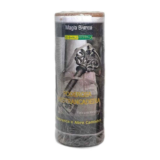 Vela Ervas Poderosa Destrancadera – Kräuterkerze zum Öffnen von Wegen 14x6cm