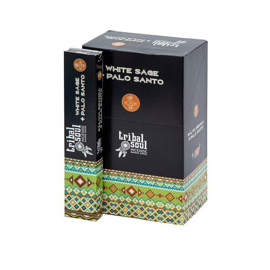 Tribal Soul Weißer Salbei & Palo Santo Räucherstäbchen 15g – Tiefenreinigung & Heiliger Duft