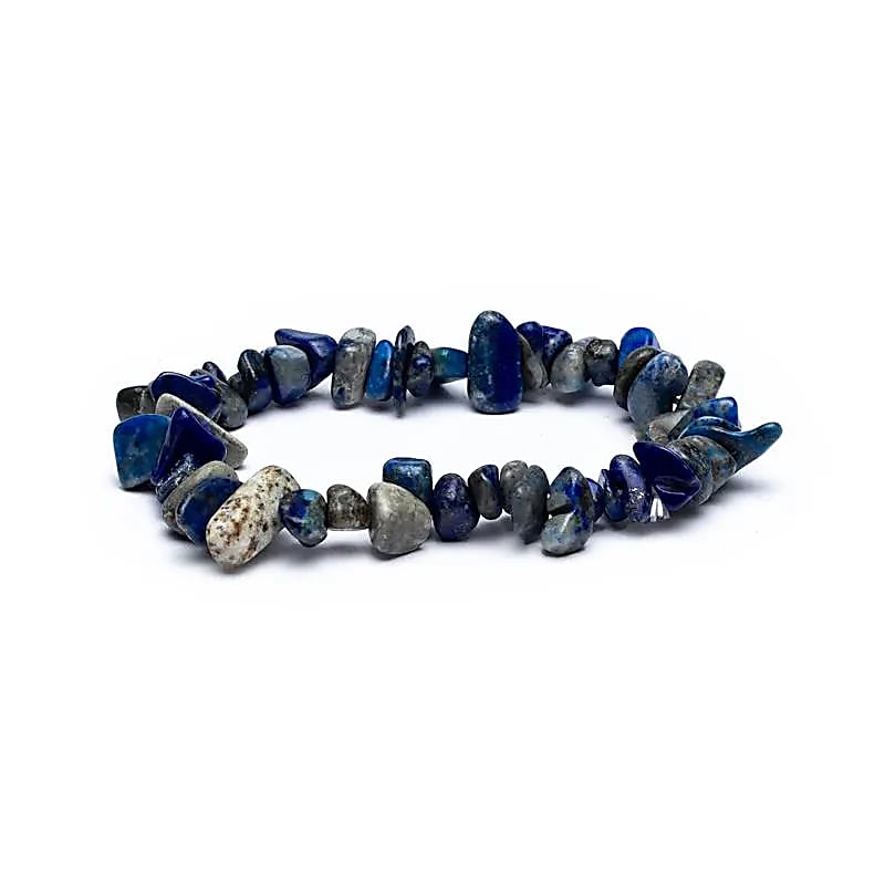 Lapis Lazuli Chips Elastic Bracelet