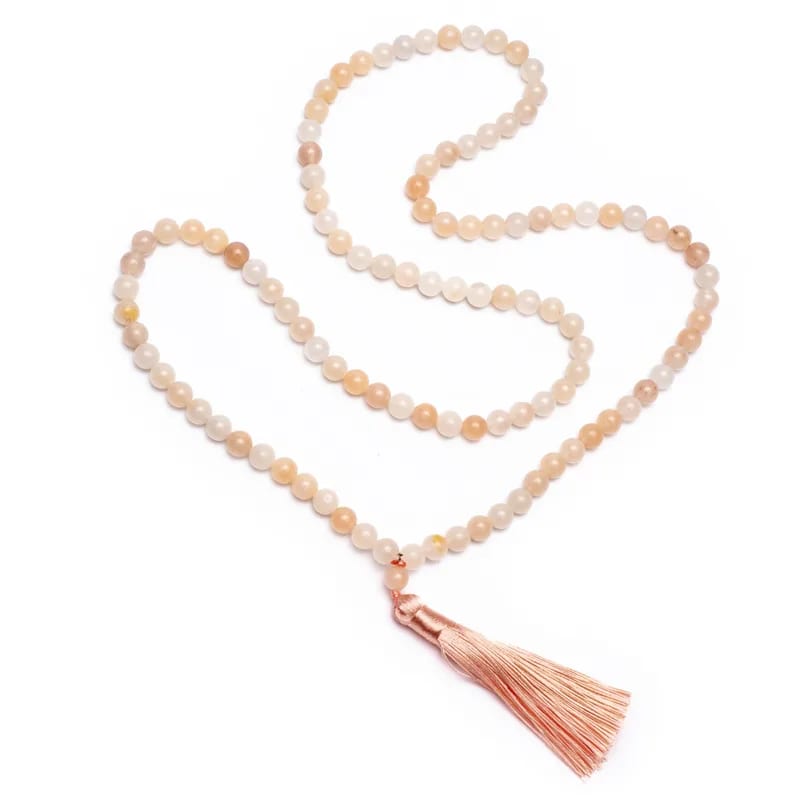 Mala Rose Aventurine | 108 Beads + Tassel & Gift Bag
