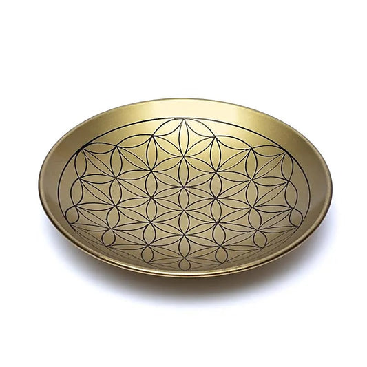 Brass Smudge Bowl | Flower of Life | ⌀15cm