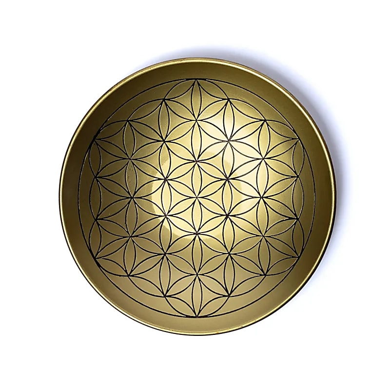 Brass Smudge Bowl | Flower of Life | ⌀15cm