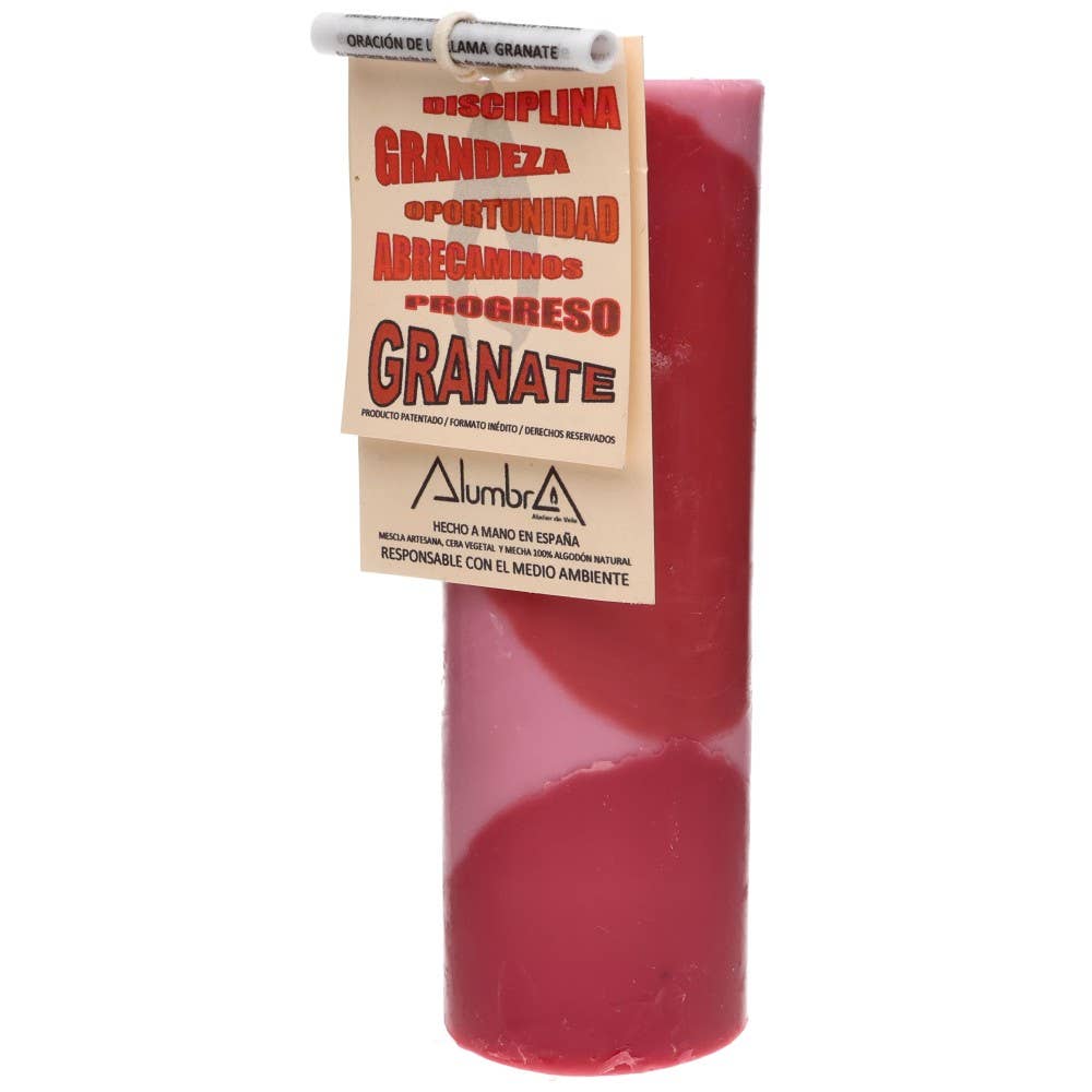 Handgemachte Soja-Kerze - Granatapfel & Öffnet Wege