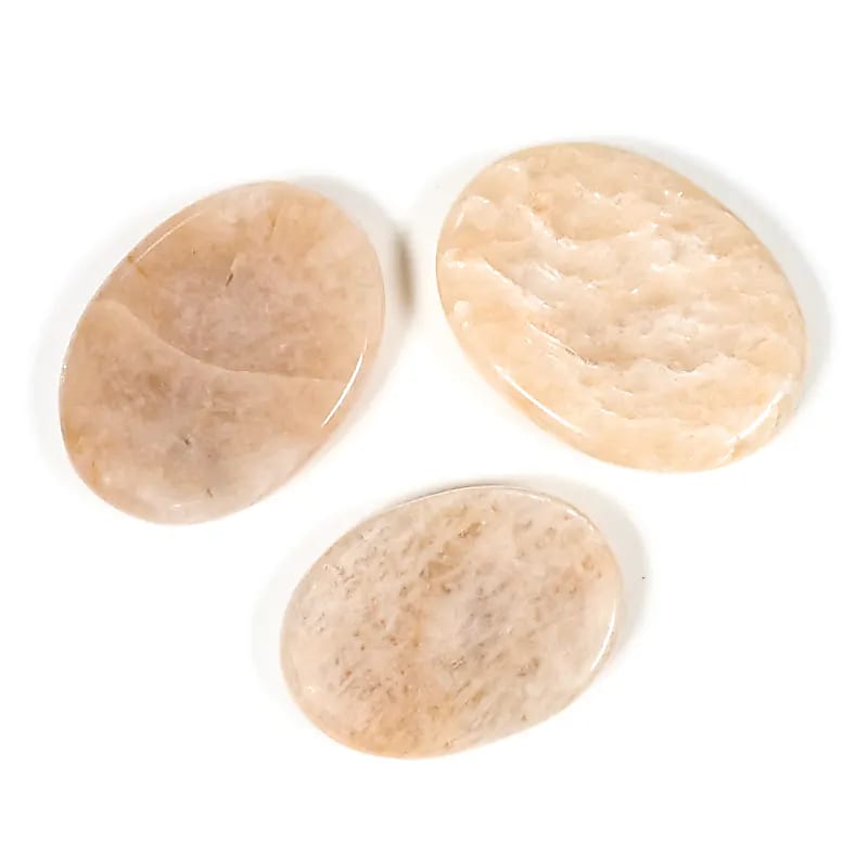 Worry Stone Moonstone – Stress Relief & Calm | Polished Gemstone
