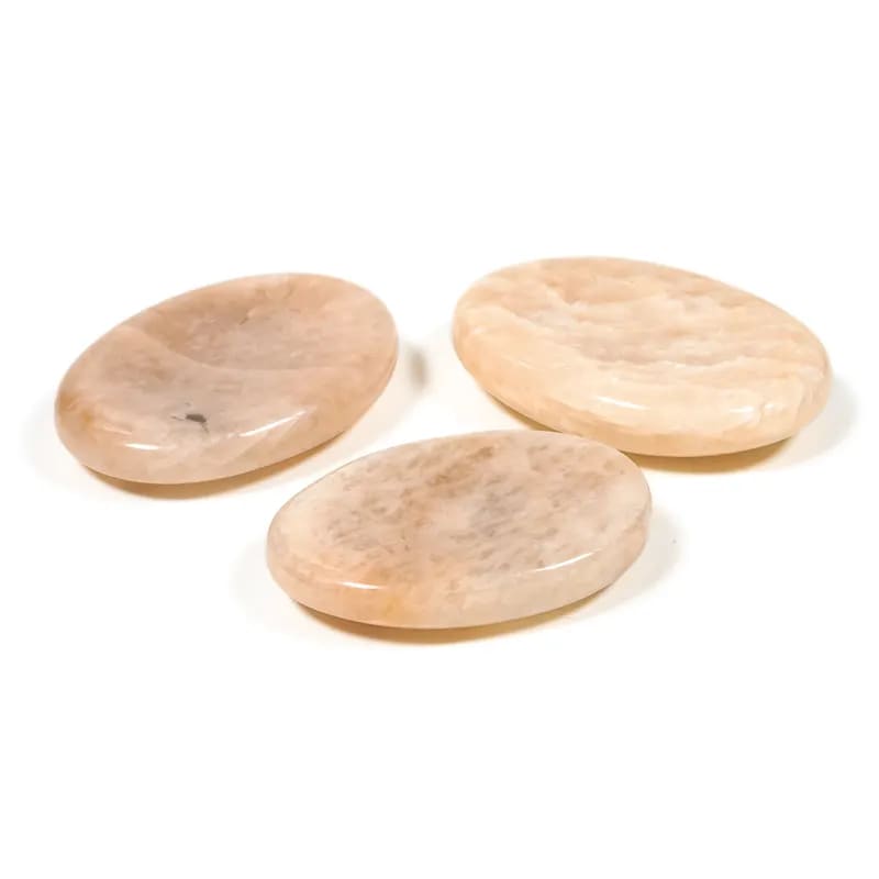 Worry Stone Moonstone – Stress Relief & Calm | Polished Gemstone