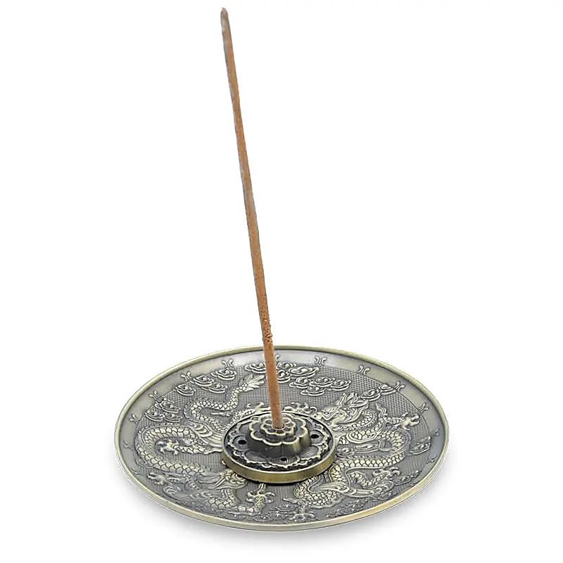 Incense Burner Dragons | Bronze colored | Amstercharmed