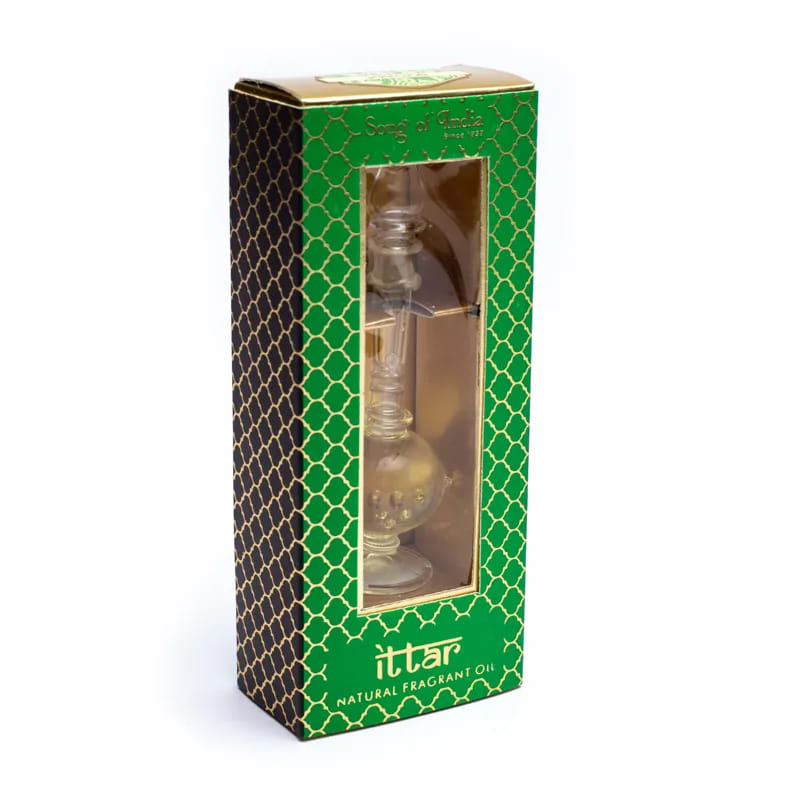 Jasmine Aromatic Oil – Hand-Blown Glass Bottle | Song of India
