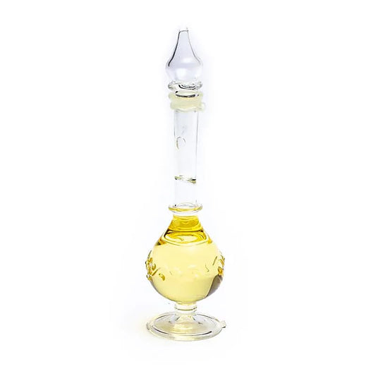 Sandelholz & Vetiver Duftöl – Handgeblasene Glasflasche | Song of India