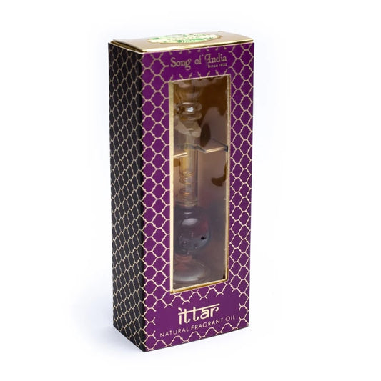 Patchouli-Duftöl – Handgeblasene Glasflasche | Song of India