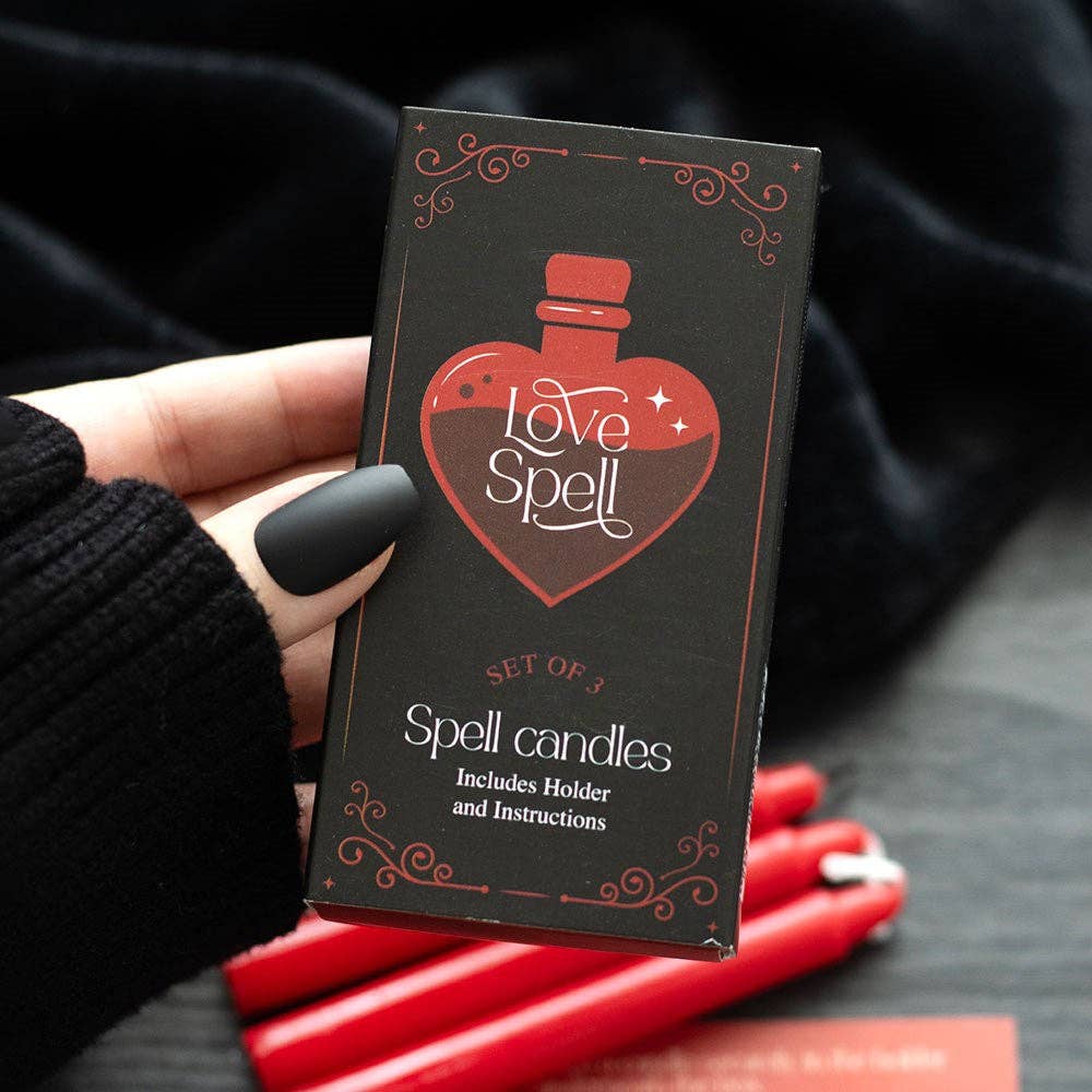 3er-Set Love Spell Kerzen in einer Box