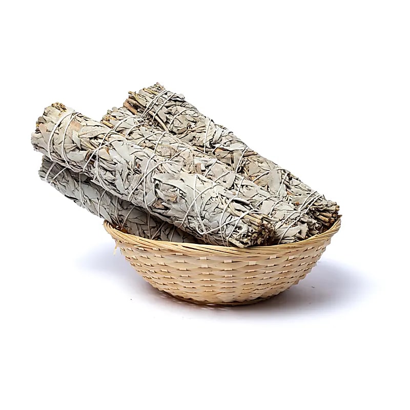 White Sage Smudge Bundle XL | Set of 6 in Basket