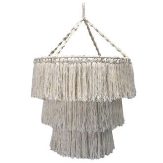Makramee Lampe - Natur