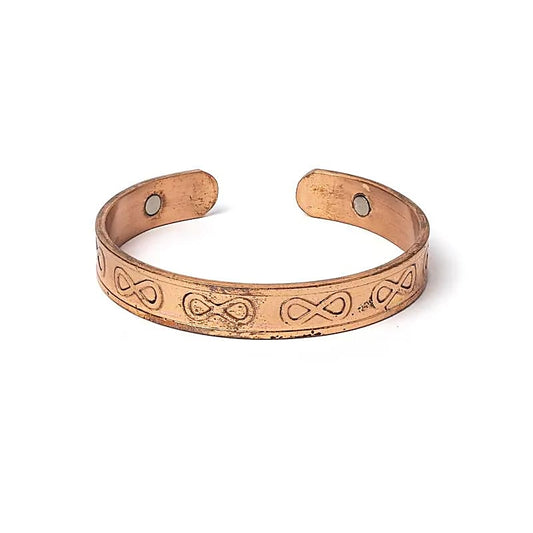 Copper Bracelet with Infinity Symbol & Magnets | Energy Balance