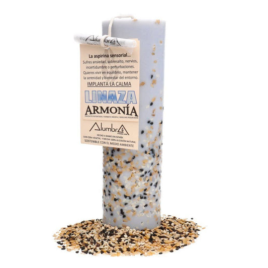 Handmade Flaxseed Candle — Harmony, Peace & Inner Balance