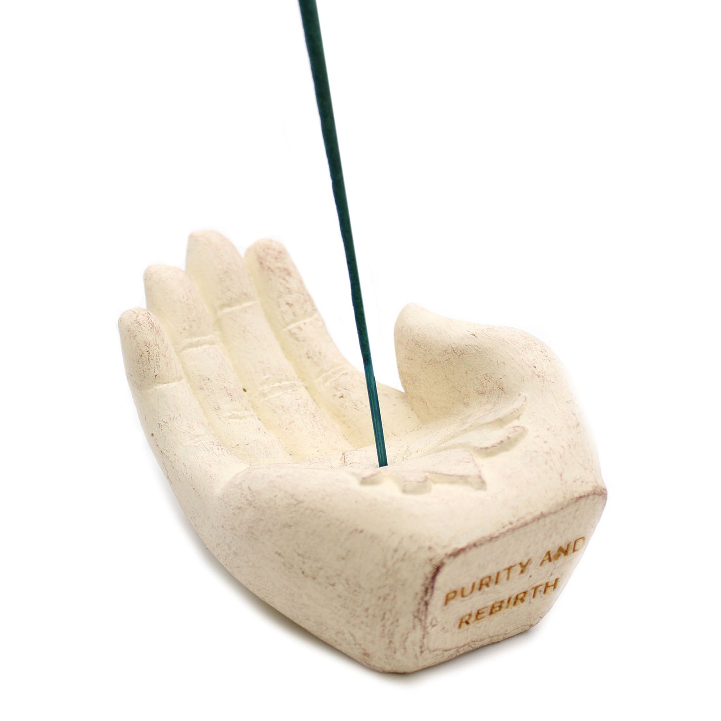 Hand Incense Burner Lotus | White | Amstercharmed