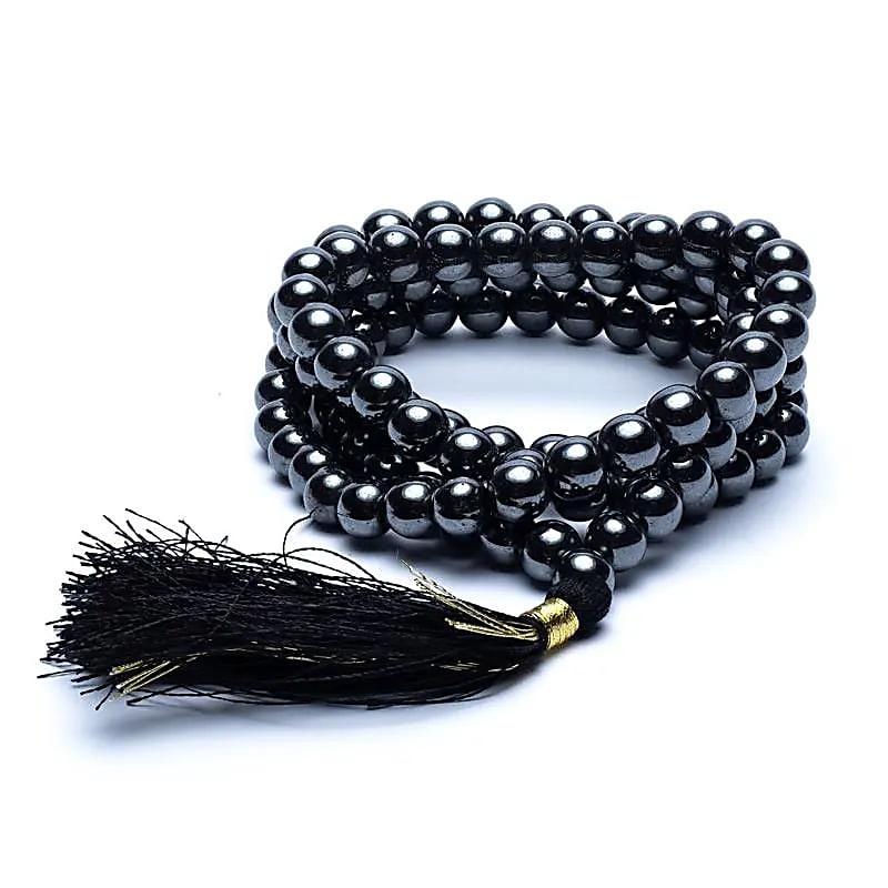 Mala Hematite AA-Quality | 108 Beads + Pouch