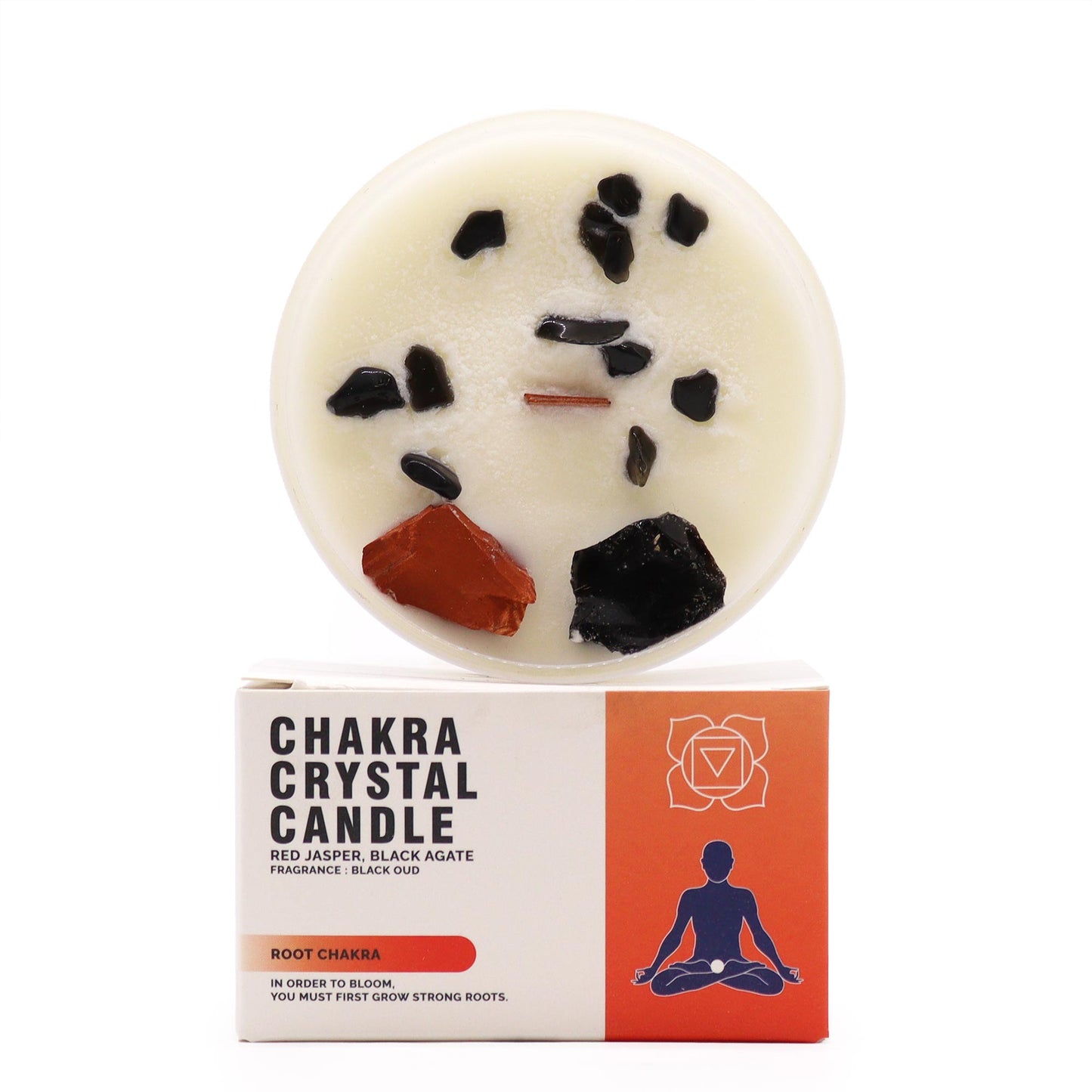 Chakra Kristallkerzen - Wurzelchakra