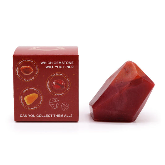 Crystal Elemental Soap Fire – Handmade with Hidden Crystal for Energy & Passion