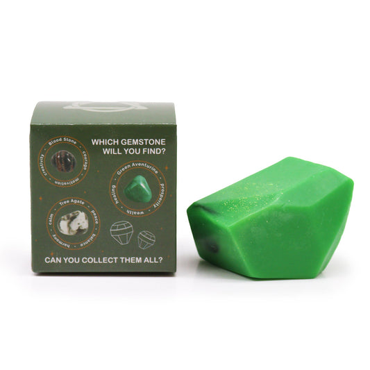 Crystal Elemental Soap Earth – Handmade with Hidden Crystal for Cleansing & Grounding